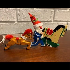 3 Christmas ornaments